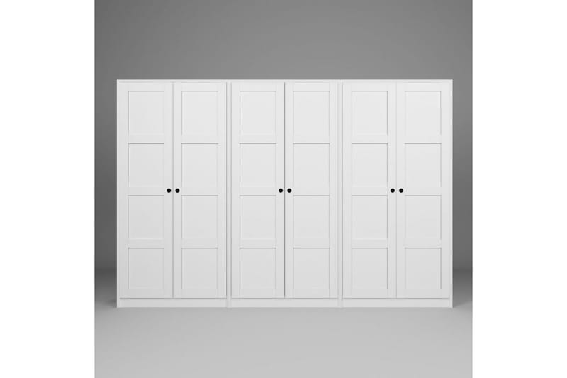 Nagouri Garderob 280x190 cm - Vit - Förvaring - Sko- & klädförvaring - Garderober & garderobssystem