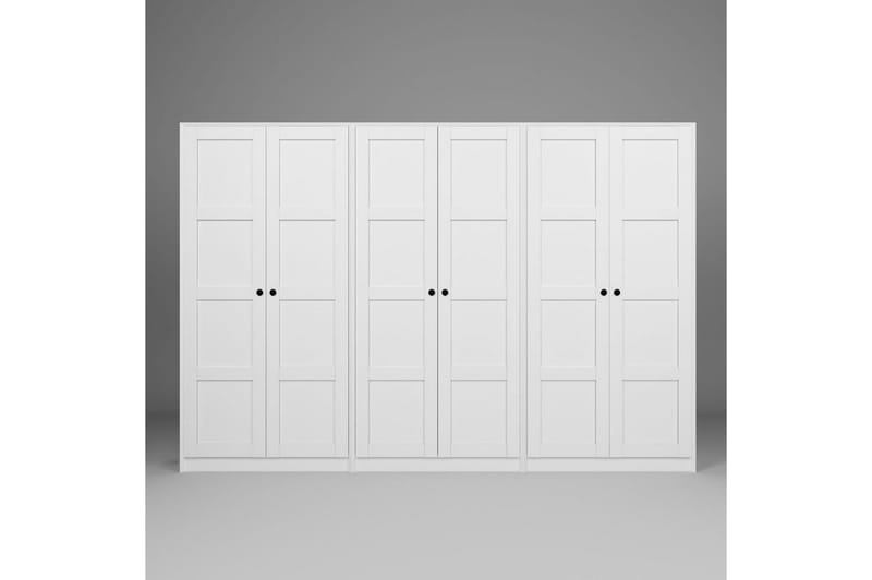 Nagouri Garderob 280x190 cm - Vit - Förvaring - Sko- & klädförvaring - Garderober & garderobssystem