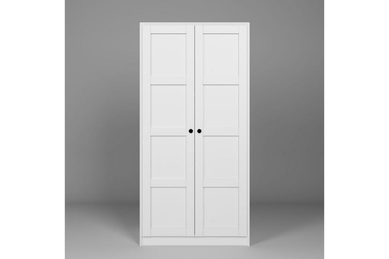 Nagouri Garderob 94x190 cm - Vit - Förvaring - Sko- & klädförvaring - Garderober & garderobssystem