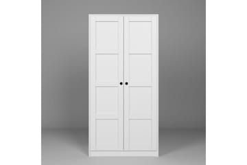 Nagouri Garderob 94x190 cm - Vit - Förvaring - Sko- & klädförvaring - Garderober & garderobssystem