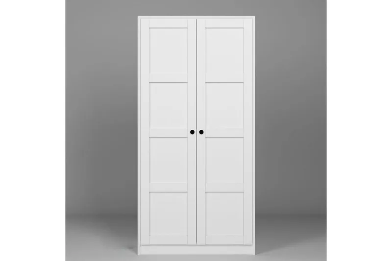 Nagouri Garderob 94x190 cm - Vit - Förvaring - Sko- & klädförvaring - Garderober & garderobssystem