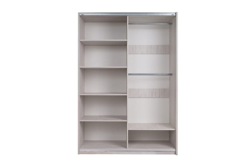 Najera Garderob 150x68,5x215 cm - Ek|Svart - Förvaring - Sko- & klädf örvaring - Garderober & garderobssystem
