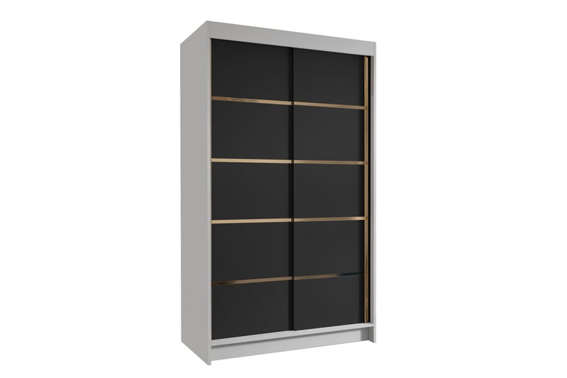 Narbonne Garderob 100x200 cm - Svart/Vit - Förvaring - Sko- & klädförvaring - Garderober & garderobssystem