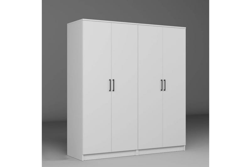 Olera Garderob 160x180 cm - Vit - Förvaring - Skåp - Garderobsskåp
