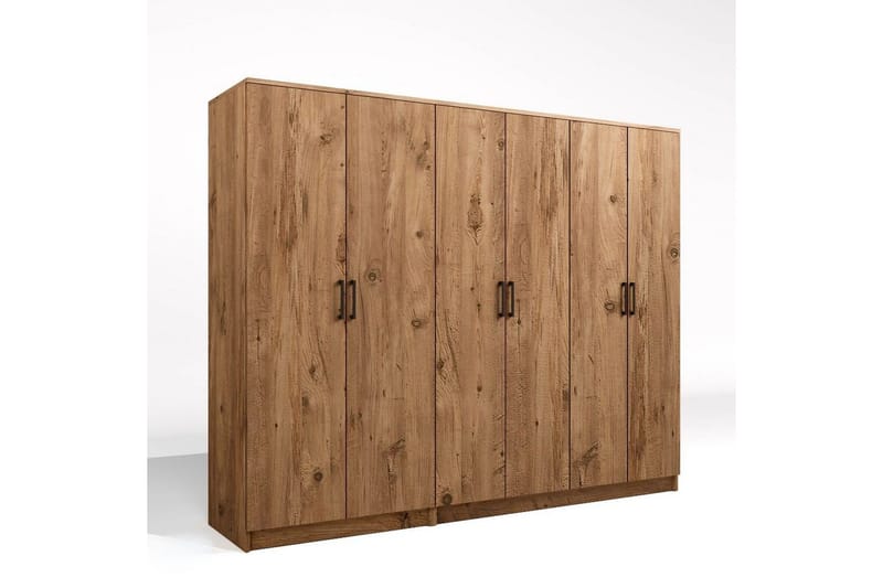 Olera Garderob 220 cm i Ljust Trä - Natur - Förvaring - Sko- & klädförvaring - Garderober & garderobssystem