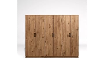 Olera Garderob 220 cm i Ljust Trä - Natur - Förvaring - Sko- & klädförvaring - Garderober & garderobssystem