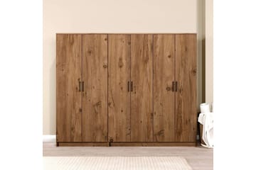 Olera Garderob 220x180 cm - Natur - Förvaring - Sko- & klädförvaring - Garderober & garderobssystem