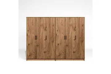 Olera Garderob 240x180 cm - Natur - Förvaring - Sko- & klädförvaring - Garderober & garderobssystem