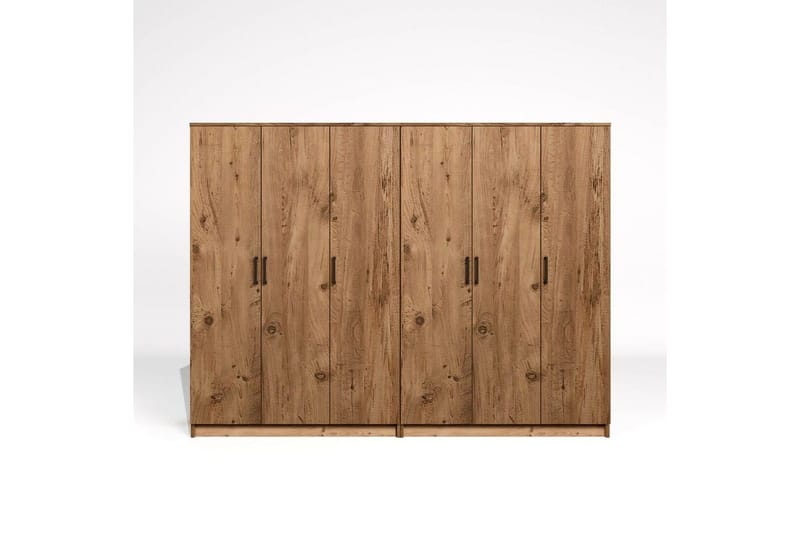 Olera Garderob 240x180 cm - Natur - Förvaring - Sko- & klädförvaring - Garderober & garderobssystem