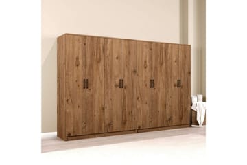 Olera Garderob 280x180 cm - Natur - Förvaring - Sko- & klädförvaring - Garderober & garderobssystem