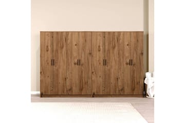 Olera Garderob 280x180 cm - Natur - Förvaring - Sko- & klädförvaring - Garderober & garderobssystem