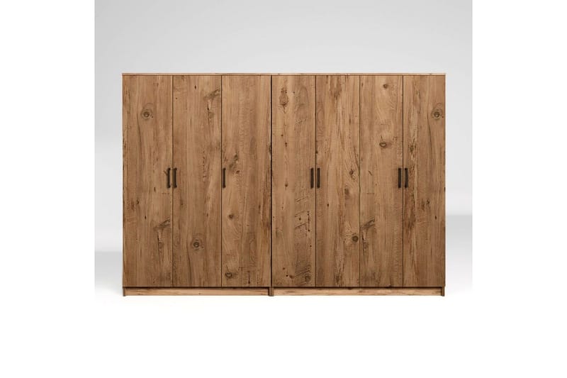 Olera Garderob 280x180 cm - Natur - Förvaring - Sko- & klädförvaring - Garderober & garderobssystem