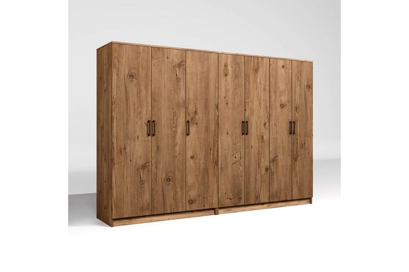 Olera Garderob 280x180 cm - Natur - Förvaring - Sko- & klädförvaring - Garderober & garderobssystem