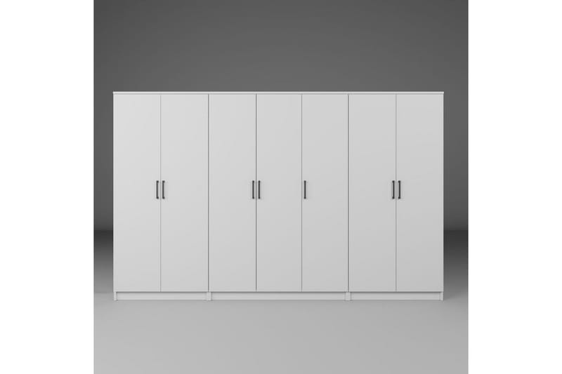 Olera Garderob 280x180 cm - Vit - Förvaring - Skåp - Garderobsskåp