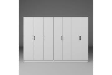 Olera Garderob 280x180 cm - Vit - Förvaring - Sko- & klädförvaring - Garderober & garderobssystem