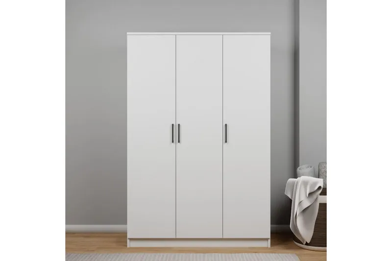 Olera Garderobsskåp 120x180 cm - Vit - Förvaring - Sko- & klädförvaring - Garderober & garderobssystem - Hörngarderob