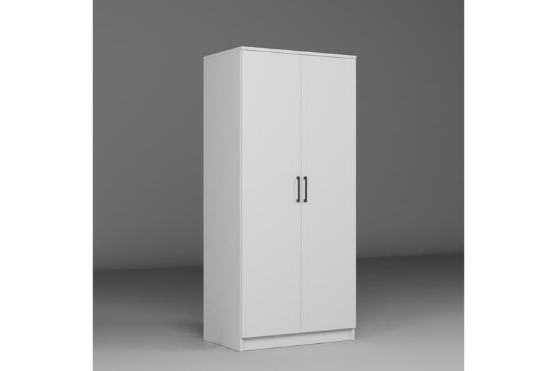 Olera Garderobsskåp 80x180 cm - Vit - Förvaring - Skåp - Garderobsskåp