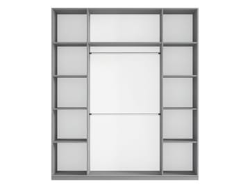 Olvik Garderob med Spegel 200x244 cm - Beige - Förvaring - Sko- & klädförvaring - Garderober & garderobssystem
