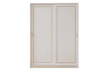 Olyven Garderob 140x190 cm - Matt Vit - Förvaring - Sko- & klädförvaring - Garderober & garderobssystem