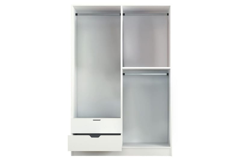 Omrin Garderob 120x180 cm - Matt Vit - Förvaring - Sko- & klädförvaring - Garderober & garderobssystem