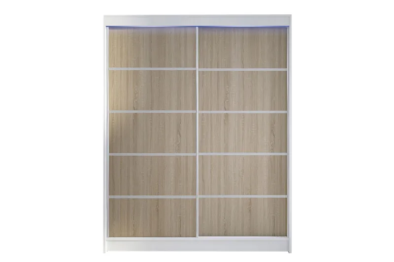 Pickering Garderob 150x200 cm, Brun/Vit