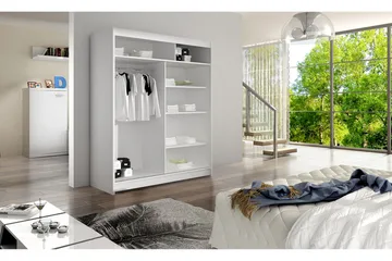 Pickering Garderob 150x200 cm - Svart/Vit - Förvaring - Sko- & klädförvaring - Garderober & garderobssystem
