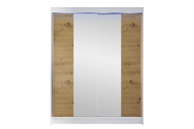 Pickering Garderob m. Spegel 150x200 cm - Beige - Förvaring - Sko- & klädförvaring - Garderober & garderobssystem