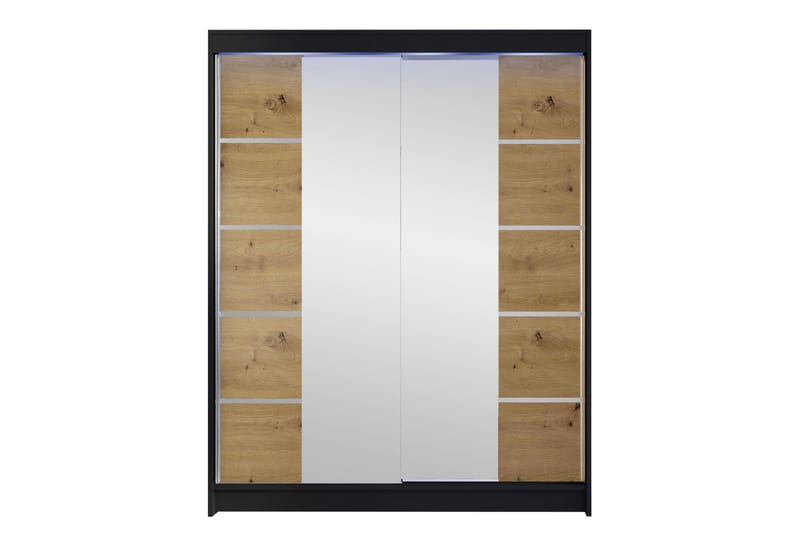 Pickering Garderob m. Spegel 150x200 cm, Grå