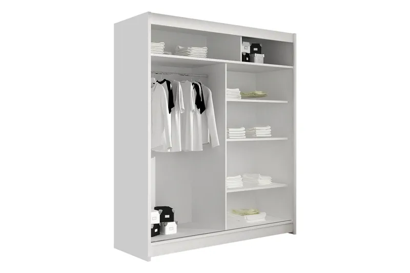 Pickering Garderob m. Spegel 150x200 cm - Grön - Förvaring - Sko- & klädförvaring - Garderober & garderobssystem