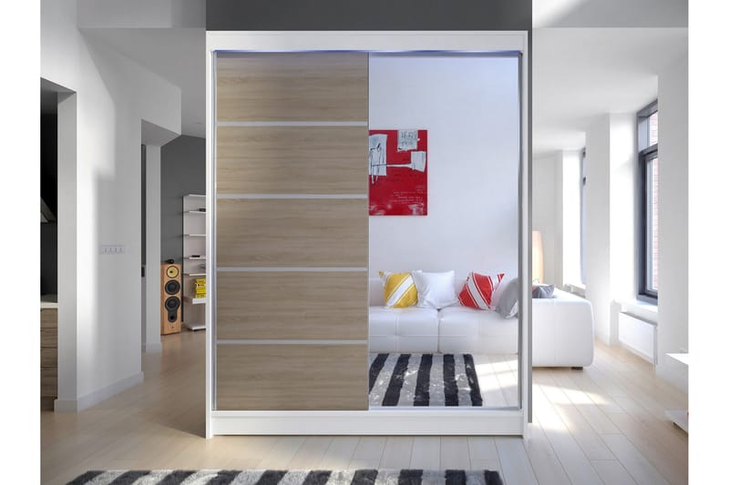 Pickering Garderob m. Spegel 150x200 cm - Förvaring - Sko- & klädförvaring - Garderober & garderobssystem