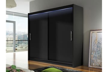 Prag Garderob 180x215 cm i Trä - Svart - Förvaring - Sko- & klädförvaring - Garderober & garderobssystem