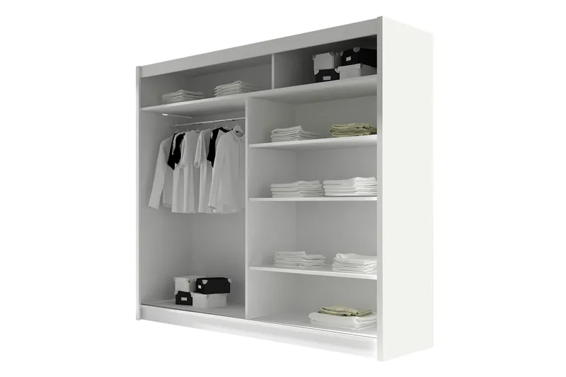 Prag Garderob 180x215 cm i Trä - Svart - Förvaring - Sko- & klädförvaring - Garderober & garderobssystem