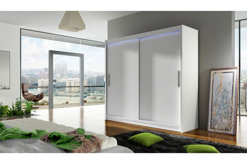 Prag Garderob 180x215 cm - Vit - Förvaring - Sko- & klädförvaring - Garderober & garderobssystem