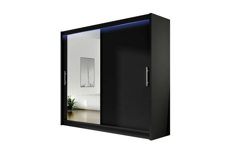 Prag Garderob 180x57x215 cm, Vit