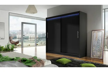 Prag Garderob 180x57x215 cm - Vit - Förvaring - Sko- & klädförvaring - Garderober & garderobssystem