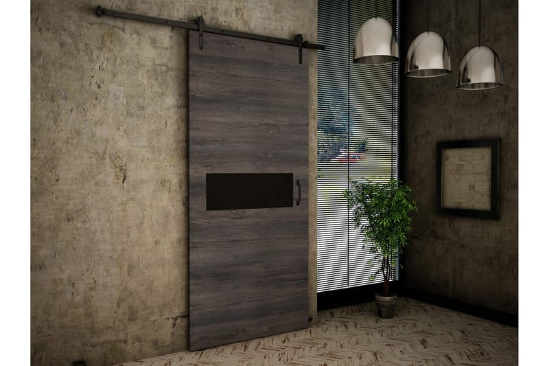 Retro Skjutdörr - Brun - Förvaring - Sko- & klädförvaring - Garderober & garderobssystem