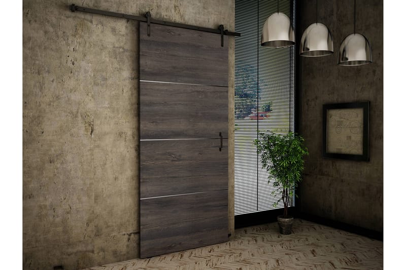 Retro Skjutdörr - Brun - Förvaring - Sko- & klädförvaring - Garderober & garderobssystem