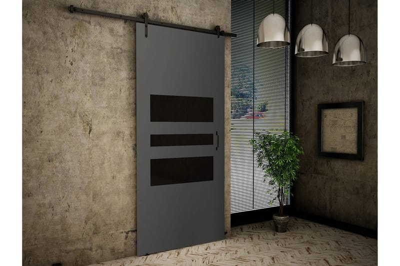Retro Skjutdörr - Grå - Förvaring - Sko- & klädförvaring - Garderober & garderobssystem