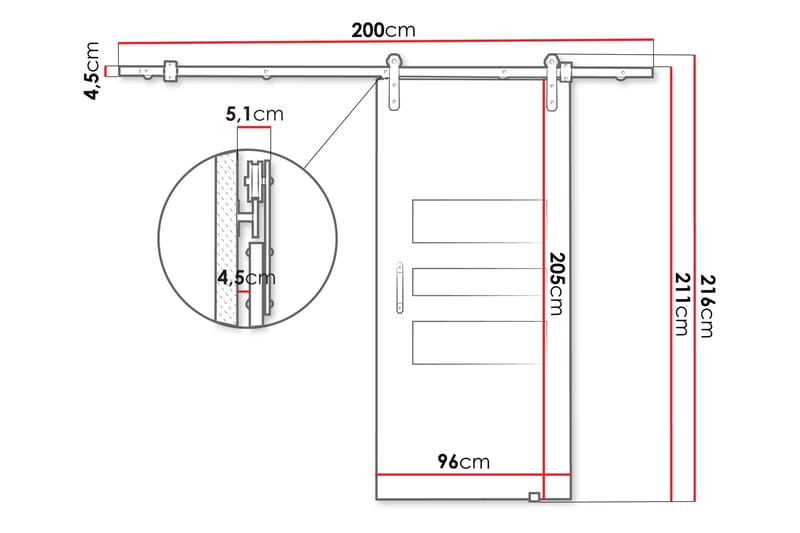 Retro Skjutdörr - Vit - Förvaring - Sko- & klädförvaring - Garderober & garderobssystem