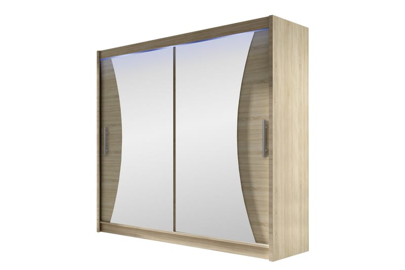 Rilievo Garderob m. Spegel 180x215 cm, Brun