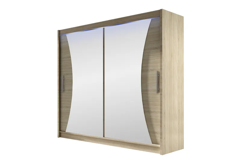 Rilievo Garderob m. Spegel 180x215 cm, Brun