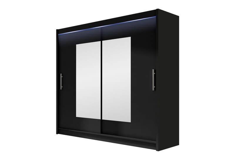 Rilievo Garderob m. Spegel 180x215 cm - Brun - Förvaring - Sko- & klädförvaring - Garderober & garderobssystem