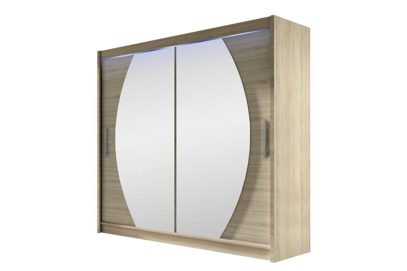 Rilievo Garderob m. Spegel 180x215 cm, Rosa