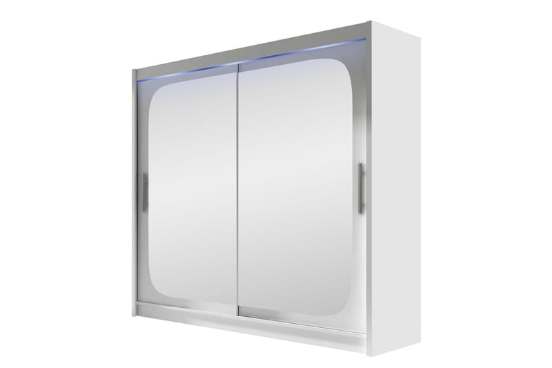 Rilievo Garderob m. Spegel 180x215 cm - Vit - Förvaring - Sko- & klädförvaring - Garderober & garderobssystem