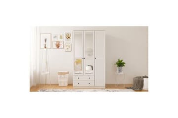 Rynric Garderob 105x210 cm - Matt Vit - Förvaring - Sko- & klädförvaring - Garderober & garderobssystem