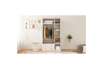 Rynric Garderob 105x210 cm - Matt Vit - Förvaring - Sko- & klädförvaring - Garderober & garderobssystem