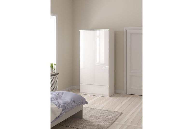 Salomns Garderob 99x201 cm - Vit - Förvaring - Sko- & klädförvaring - Garderober & garderobssystem