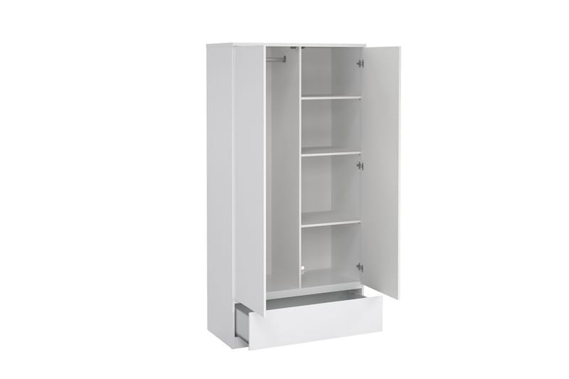 Salomns Garderob 99x201 cm - Vit - Förvaring - Sko- & klädförvaring - Garderober & garderobssystem