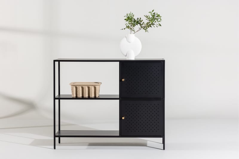 Salta Garderob 100x75 cm - Svart - Förvaring - Förvaringsmöbler - Skänkar & sideboards