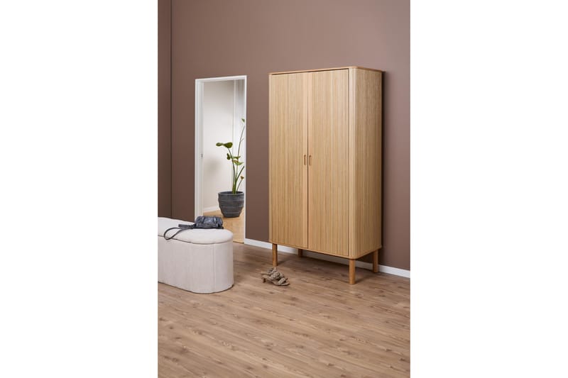 Samay Garderob 100x200 cm - Natur - Förvaring - Sko- & klädförvaring - Garderober & garderobssystem